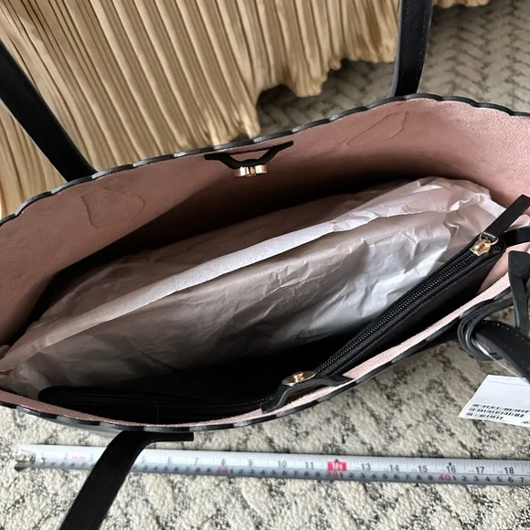 NWT H&M Elegant Black Tote Bag - Picture 7 of 10